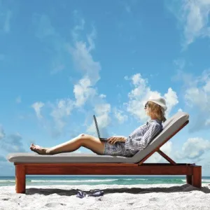 Memory Foam Lounge Chair Pad 24 x 75"