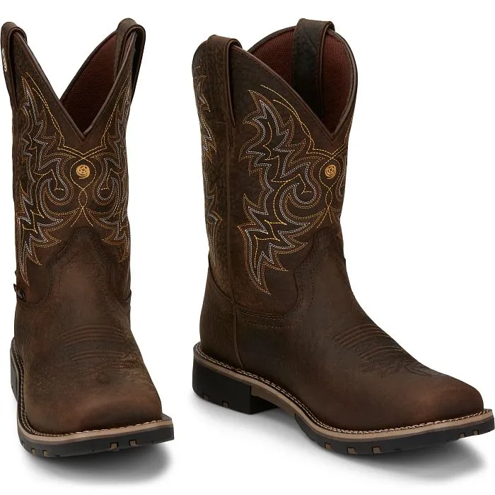 MEN'S FIREMAN JUSIN GEORGE STRAIGHT WORK BOOTS GS9050/GR9050
