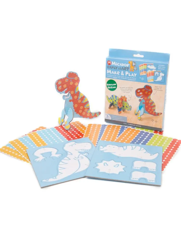 Micador early stART - Make & Play Kids Art Craft Set - Dino Edition