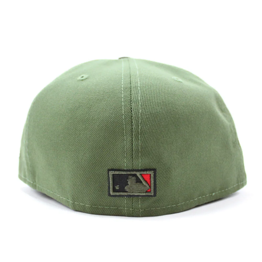Milwaukee Brewers 1975 All-Star Game New Era 59Fifty Fitted Hat (Glow in the Dark Patch Dark Green Orange Under Brim)