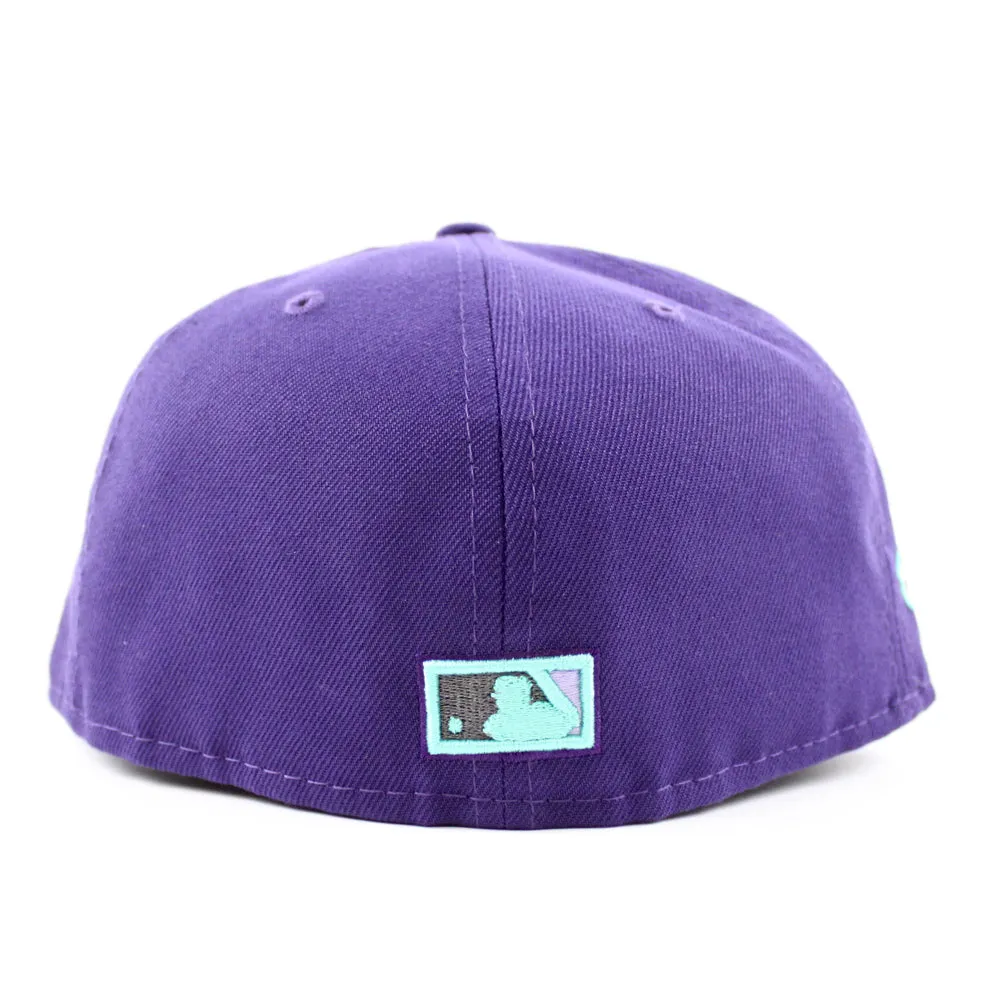 Milwaukee Brewers 1982 World Series New Era 59Fifty Fitted Hat (GITD Purple Mint Under Brim)