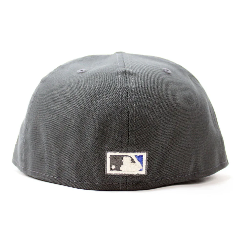 Milwaukee Brewers 1982 World Series New Era 59Fifty Fitted Hat (Glow in the Dark Dark Gray M.Blue Sky Blue Under Brim)