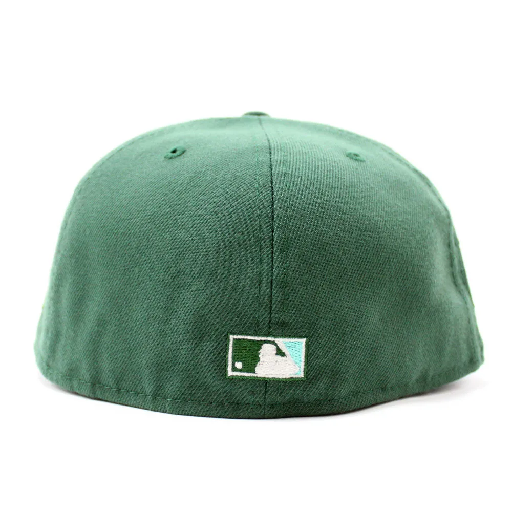 Milwaukee Brewers 2002 All-Star Game New Era 59Fifty Fitted Hat (Glow in the Dark Green Mint Under Brim)