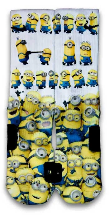 Minions Custom Elite Socks