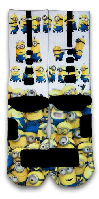 Minions Custom Elite Socks