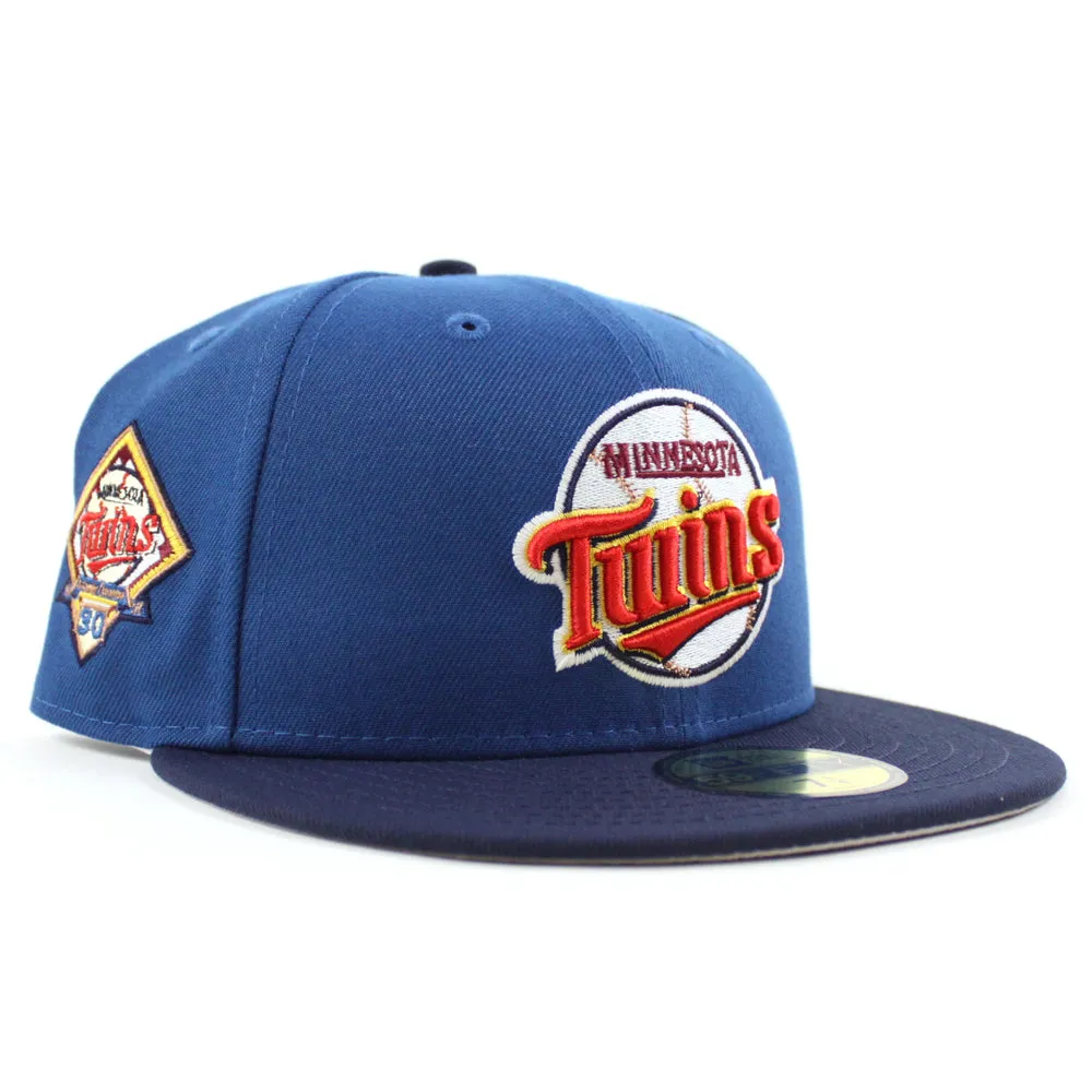 Minnesota Twins 30th Anniversary New Era 59Fifty Fitted Hat (SeaShore Blue OceanSide Gray Under Brim)