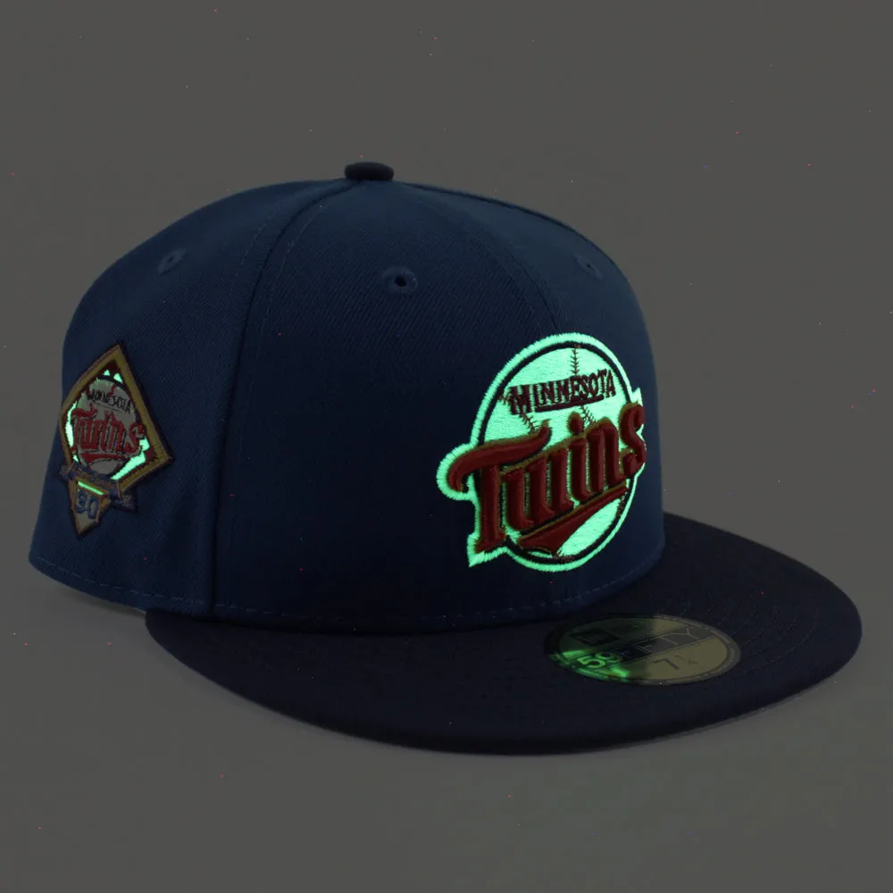 Minnesota Twins 30th Anniversary New Era 59Fifty Fitted Hat (SeaShore Blue OceanSide Gray Under Brim)