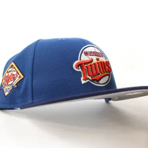 Minnesota Twins 30th Anniversary New Era 59Fifty Fitted Hat (SeaShore Blue OceanSide Gray Under Brim)