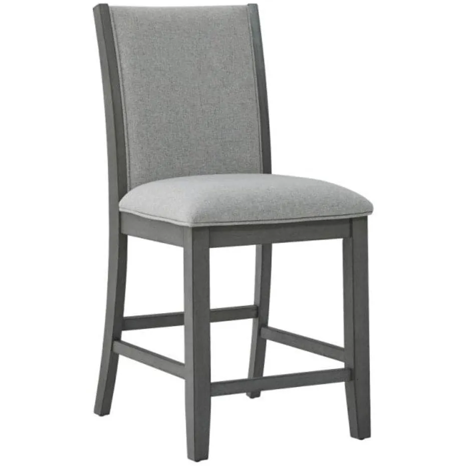 Modern Pub Chair in Grey (Set of 2)