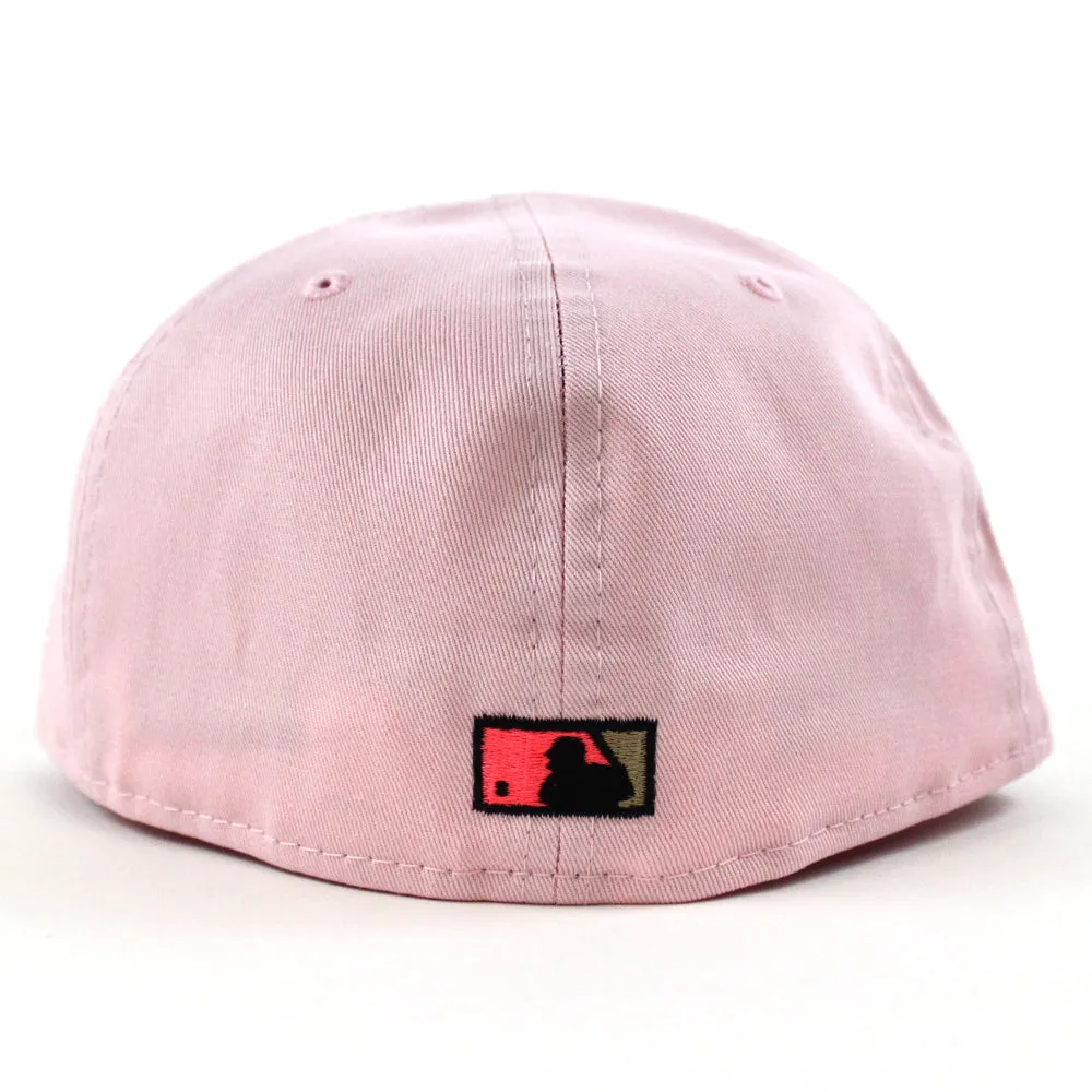Montreal Expos CLUB DE BASEBALL MONTREAL New Era Fitted 59Fifty Hat (GITD Pink Black Khaki Under Brim)
