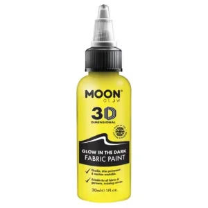 Moon Glow Glow In The Dark Fabric Paint, Yellow