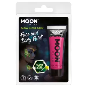 Moon Glow Glow In The Dark Face Paint, Pink