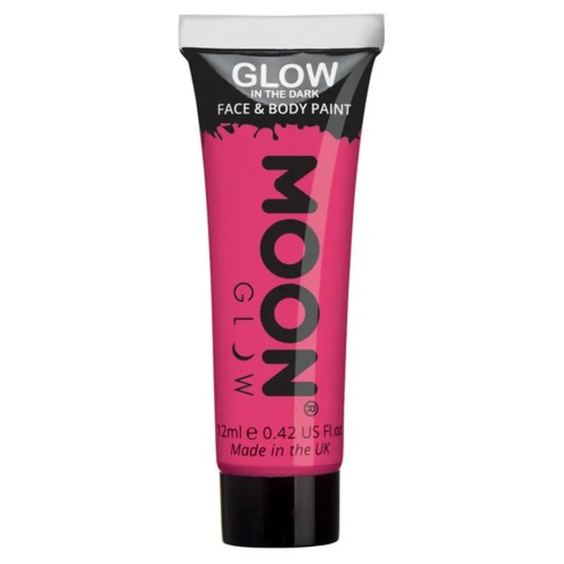 Moon Glow Glow In The Dark Face Paint, Pink