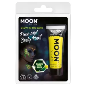 Moon Glow Glow In The Dark Face Paint, Yellow