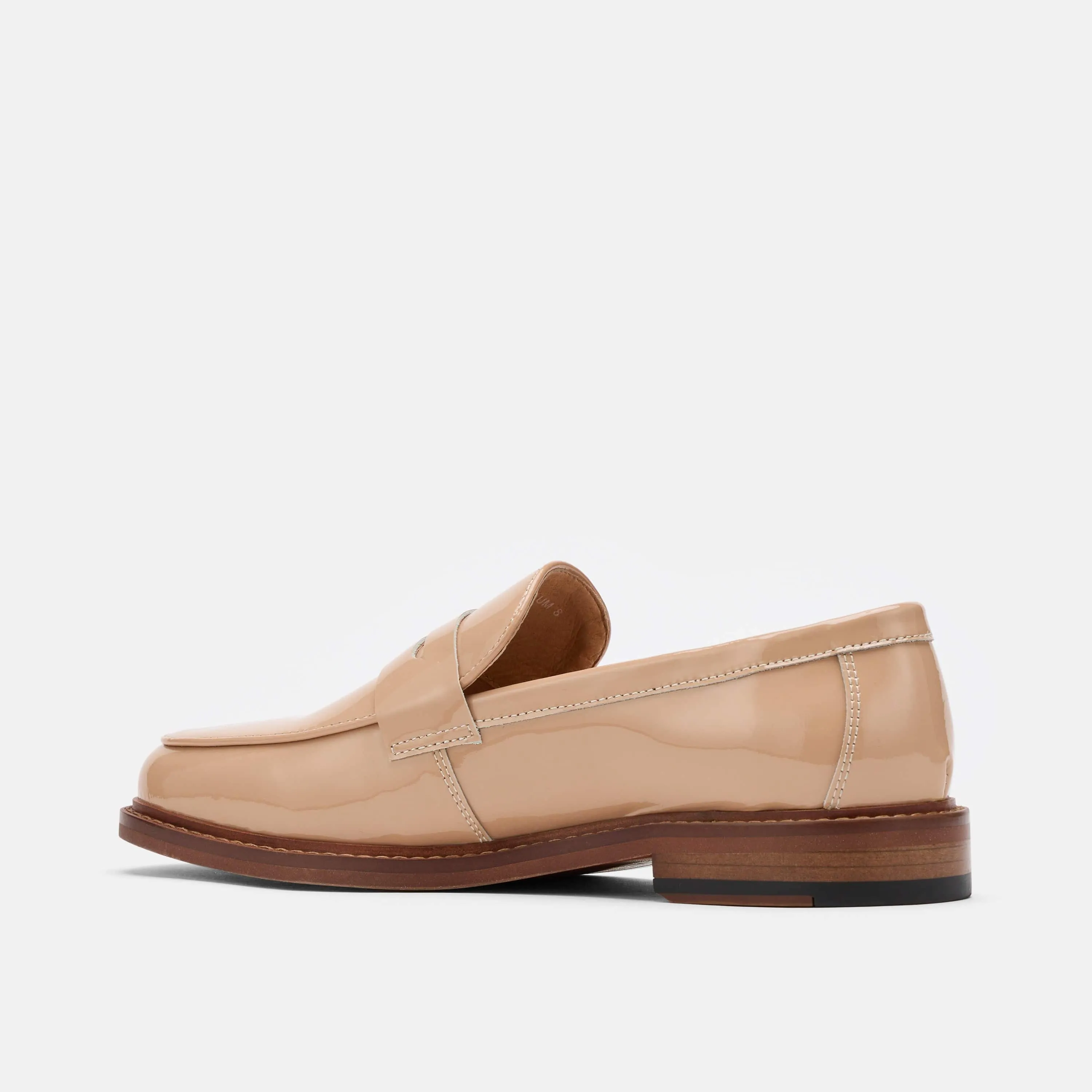 Ms. Calum Cream Leather Penny Loafers