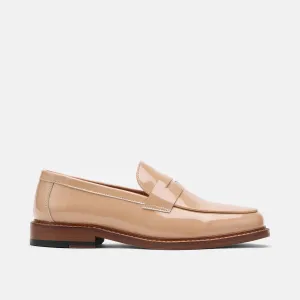 Ms. Calum Cream Leather Penny Loafers