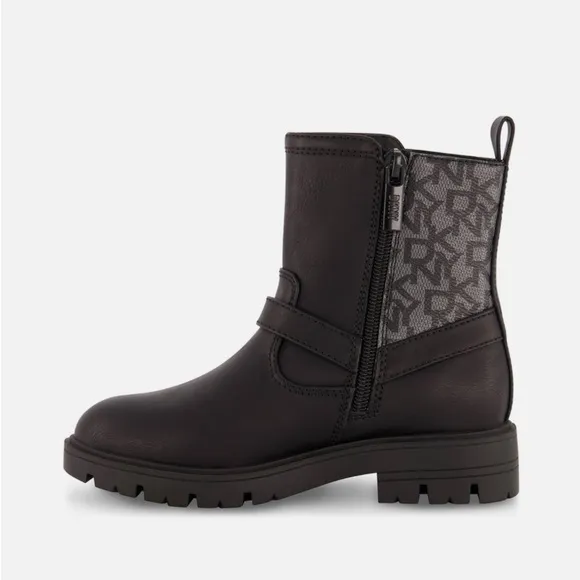 NEW DKNY Big Girls Riding Boots, Black Size 5 New in Box