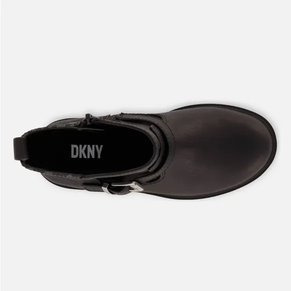 NEW DKNY Big Girls Riding Boots, Black Size 5 New in Box