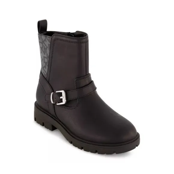 NEW DKNY Big Girls Riding Boots, Black Size 5 New in Box
