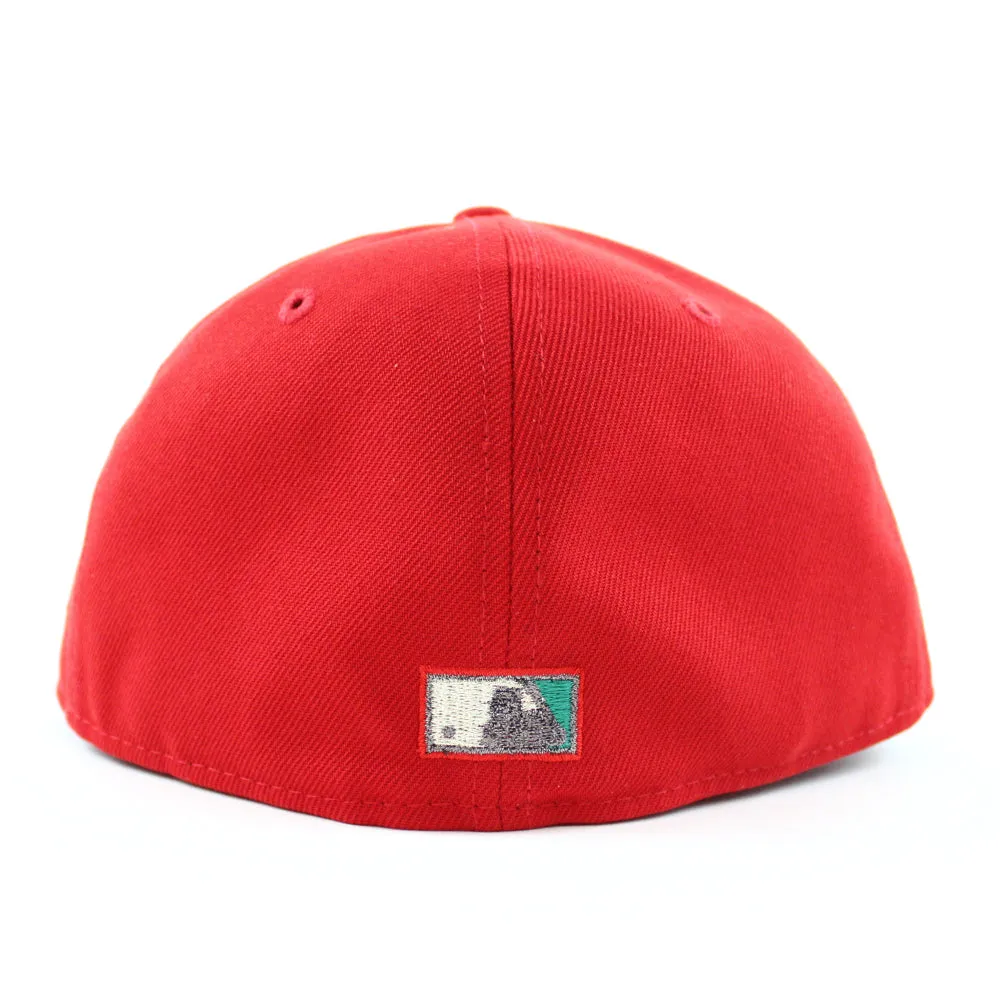 New York Mets 1964 All Star Game59Fifty New Era Fitted Hat (Scarlet Turquoise Under Brim)