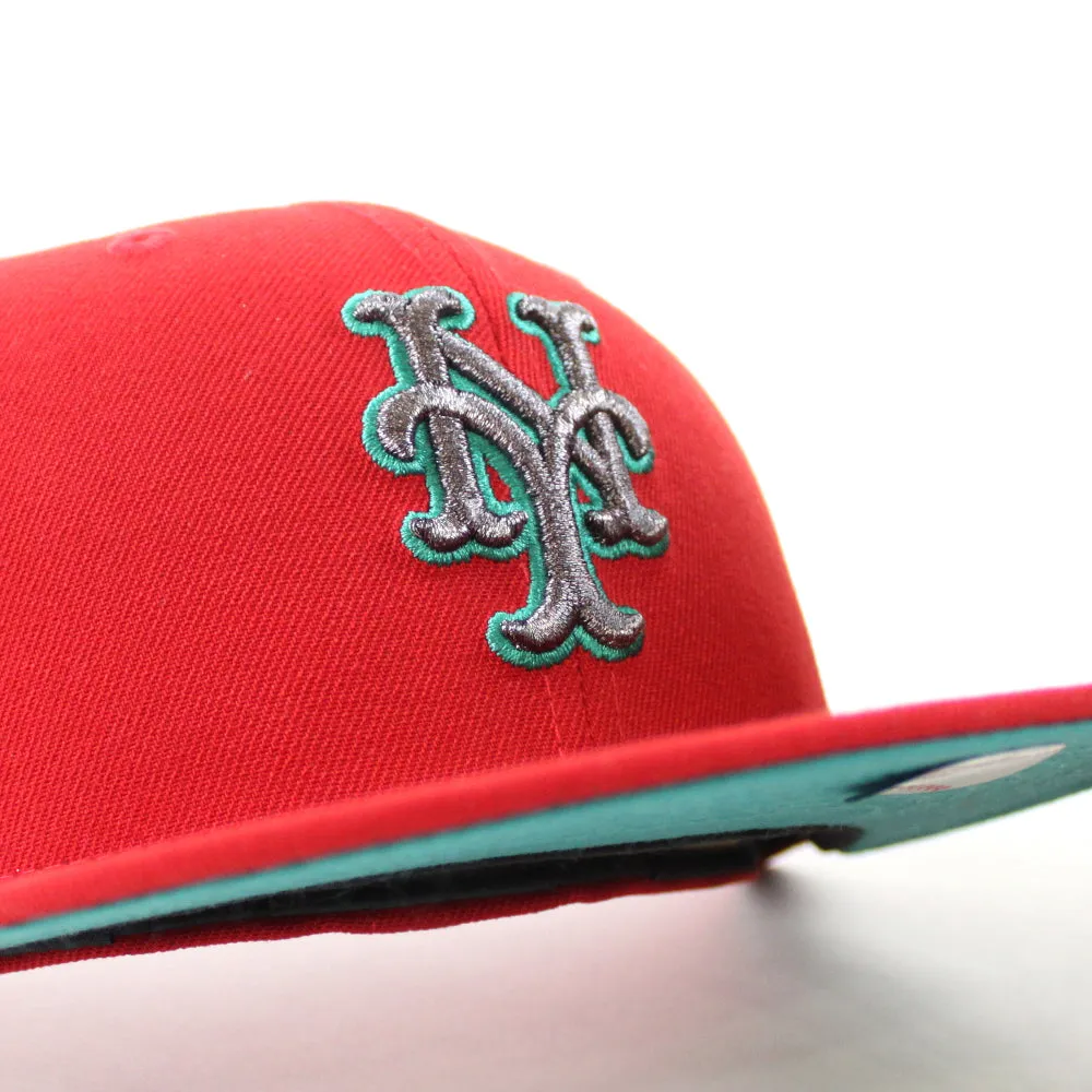 New York Mets 1964 All Star Game59Fifty New Era Fitted Hat (Scarlet Turquoise Under Brim)