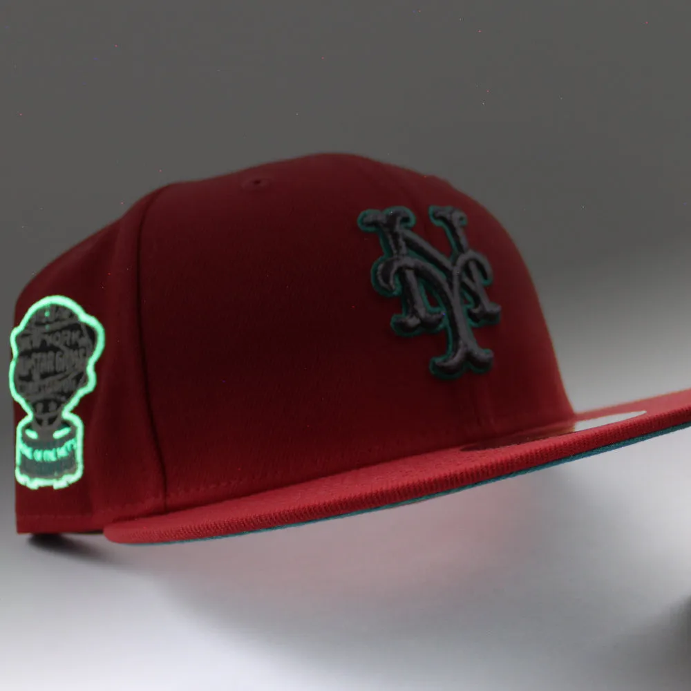New York Mets 1964 All Star Game59Fifty New Era Fitted Hat (Scarlet Turquoise Under Brim)