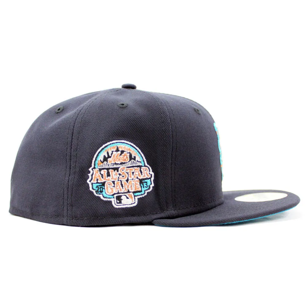 New York Mets 2013 All-Star Game 59Fifty New Era Fitted Hat (GITD Navy Aqua Under Brim)