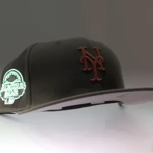 New York Mets 2013 All-Star Game New Era 59Fifty Fitted Hat (Glow in the Dark Walnut Pink Under Brim)