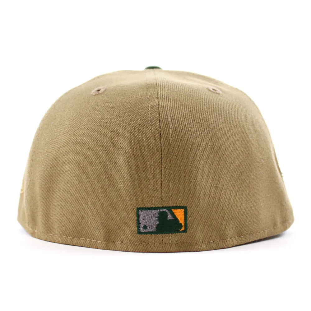 New York Mets 50th Anniversary New Era 59Fifty Fitted Hat (Glow in the Dark khaki Cilantro Gray Under Brim)