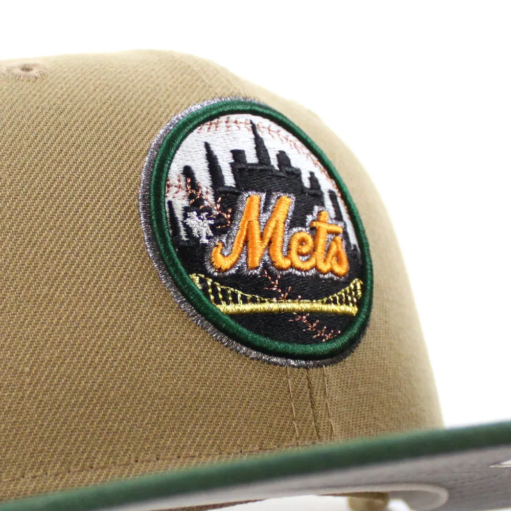 New York Mets 50th Anniversary New Era 59Fifty Fitted Hat (Glow in the Dark khaki Cilantro Gray Under Brim)