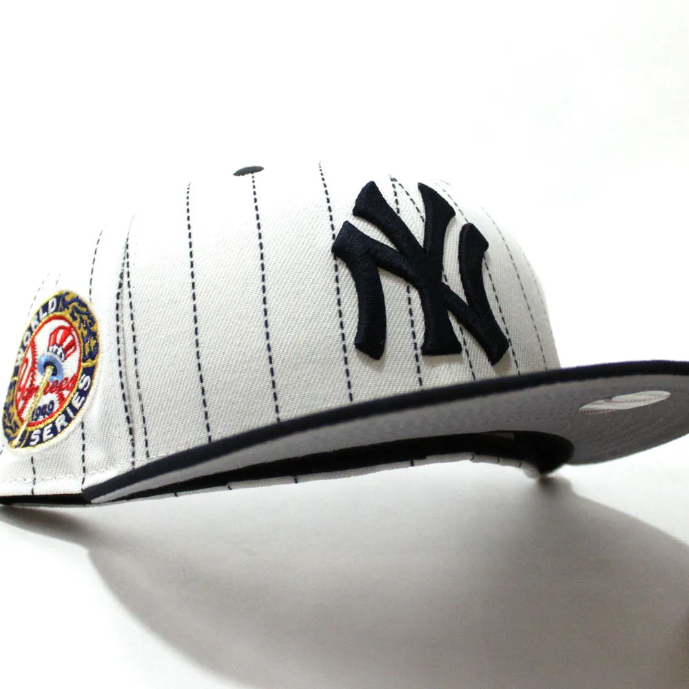 New York Yankees 1949 World Series New Era 59Fifty Fitted Hat (Pinstripe Navy Gray Under Brim)