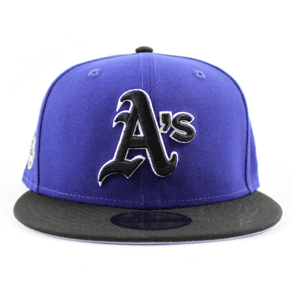 Oakland Athletics 1987 All Star Game New Era 59Fifty Fitted Hat (GITD Royal Blue Black Gray Under Brim)