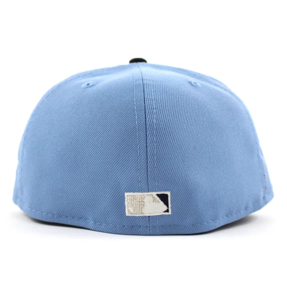 Oakland Athletics 50TH Anniversary New Era 59Fifty Fitted Hat (GITD Sky Blue Navy Gray Under Brim)