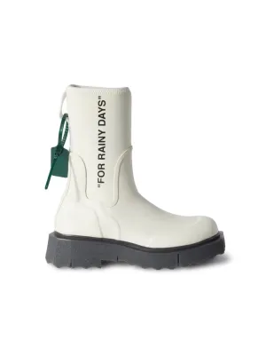 OFF-WHITE SPONGE RUBBER RAIN BOOTS