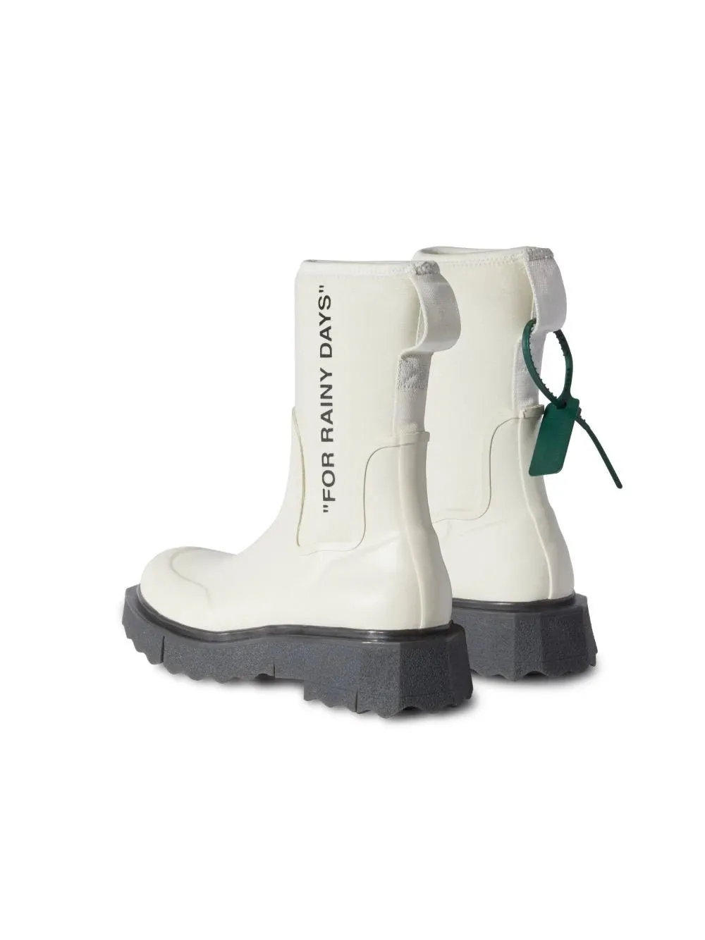 OFF-WHITE SPONGE RUBBER RAIN BOOTS