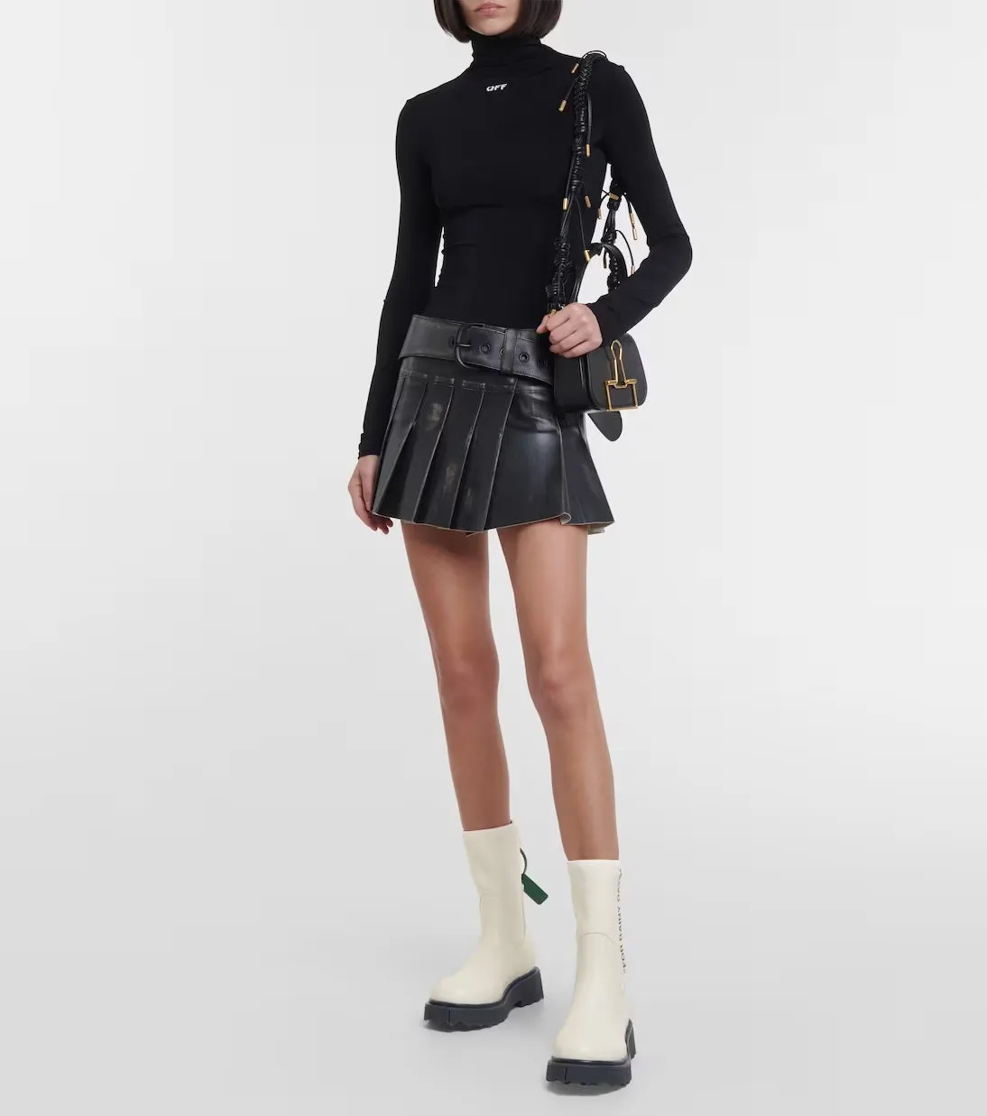 OFF-WHITE SPONGE RUBBER RAIN BOOTS
