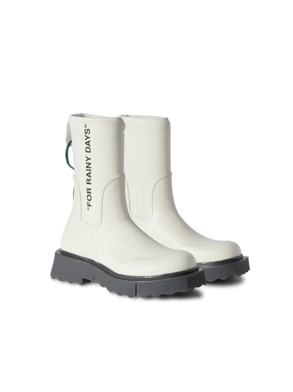 OFF-WHITE SPONGE RUBBER RAIN BOOTS