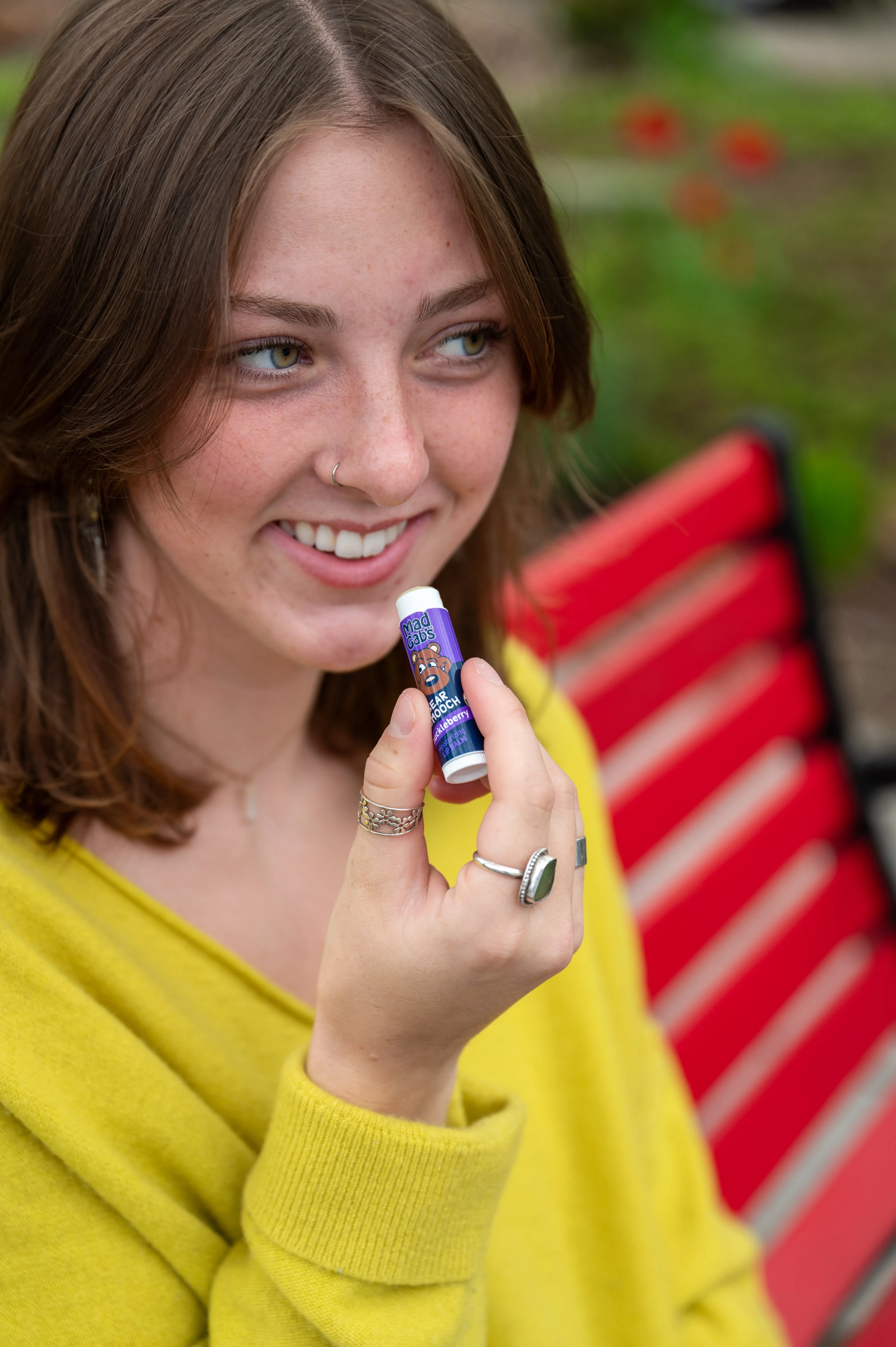 Organic Bear Smooch Huckleberry Lip Balm