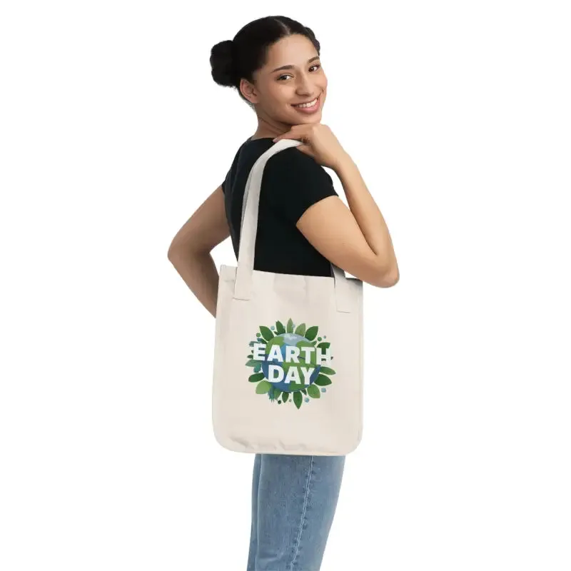 Organic Canvas Tote for Earth Day Eco Friendly Style