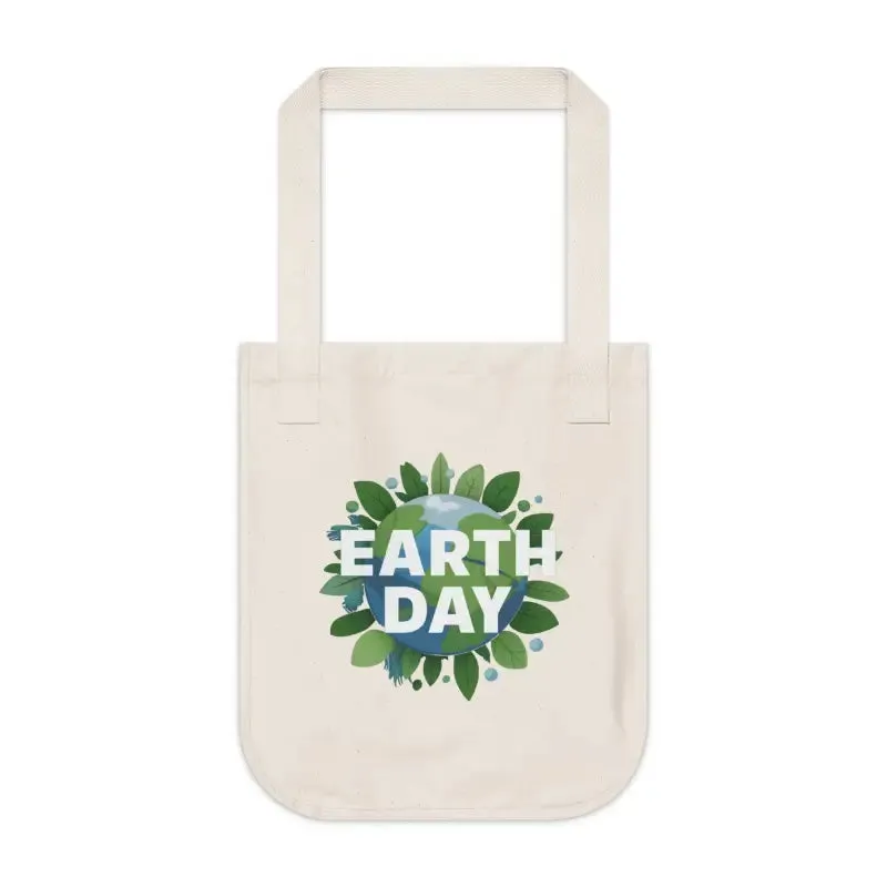 Organic Canvas Tote for Earth Day Eco Friendly Style