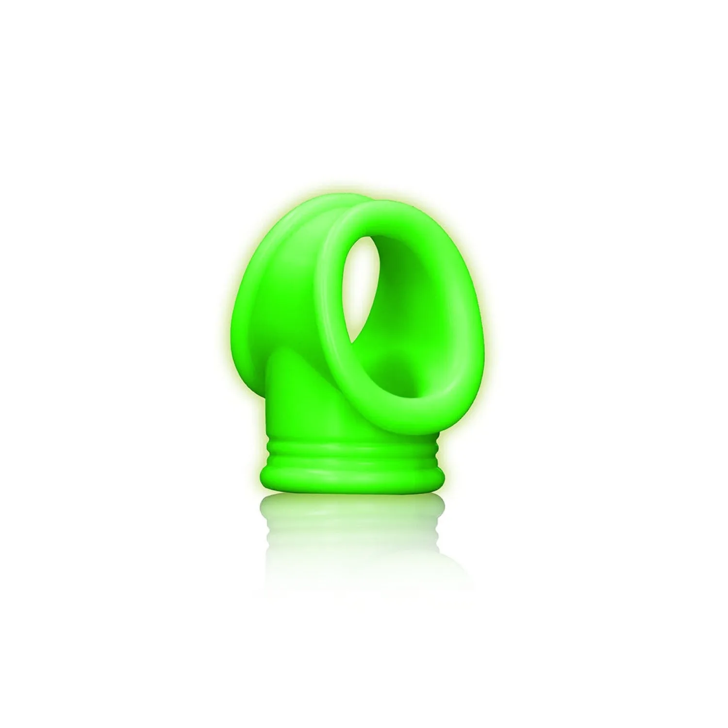 Ouch! Glow in the Dark Anneau Pénien Avec Sangle De Balle