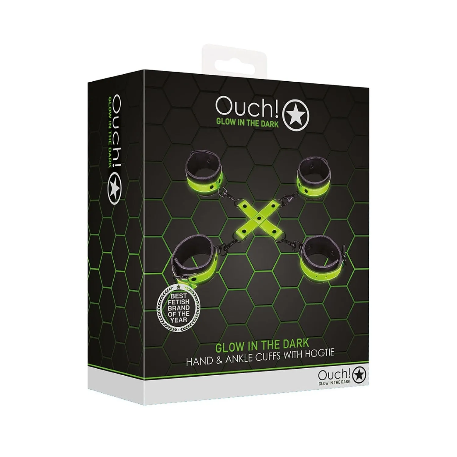 Ouch! Glow in the Dark Hogtie Menottes et Cheville Menottes