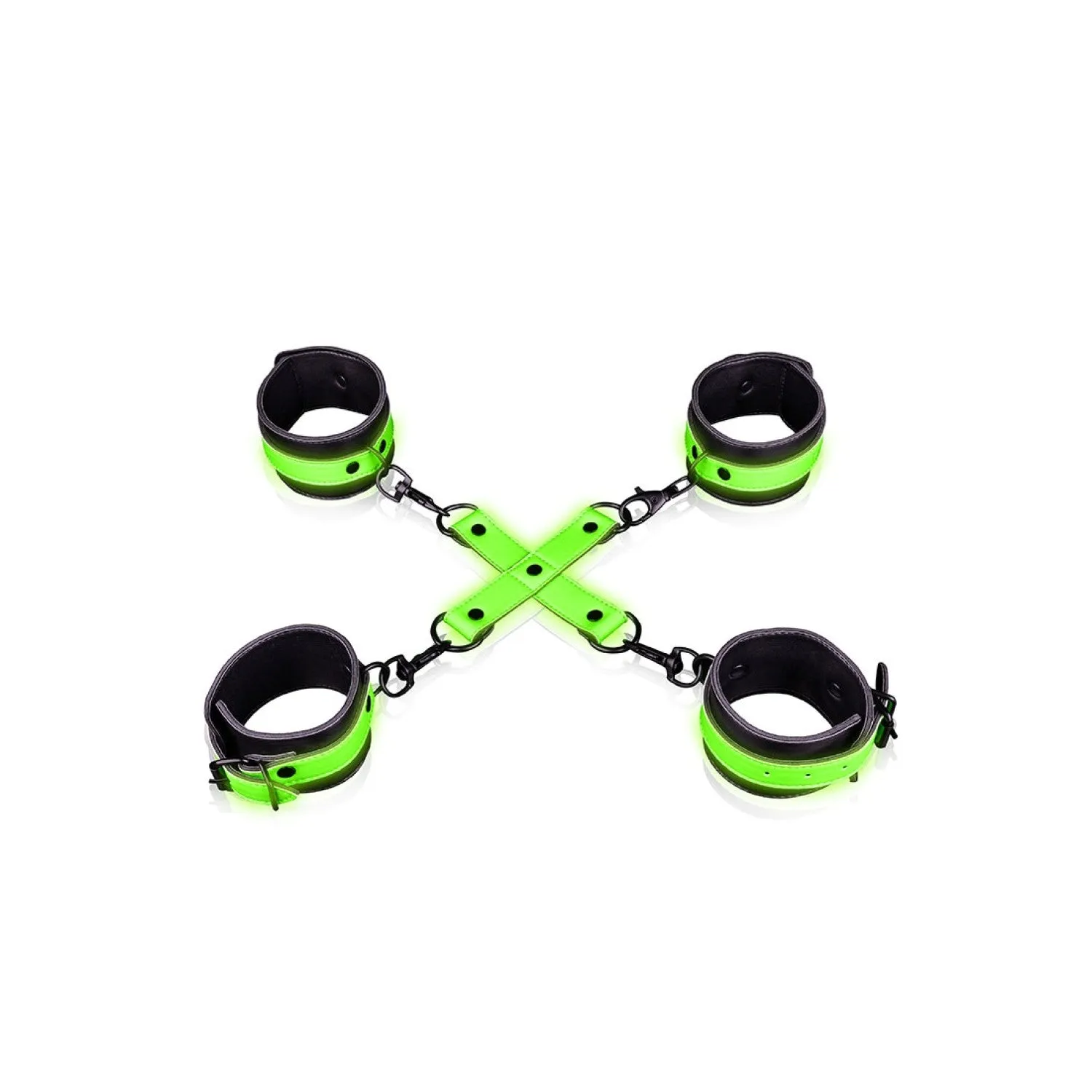 Ouch! Glow in the Dark Hogtie Menottes et Cheville Menottes