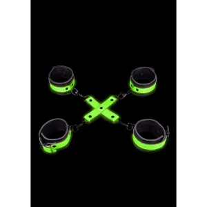 Ouch! Glow in the Dark Hogtie Menottes et Cheville Menottes