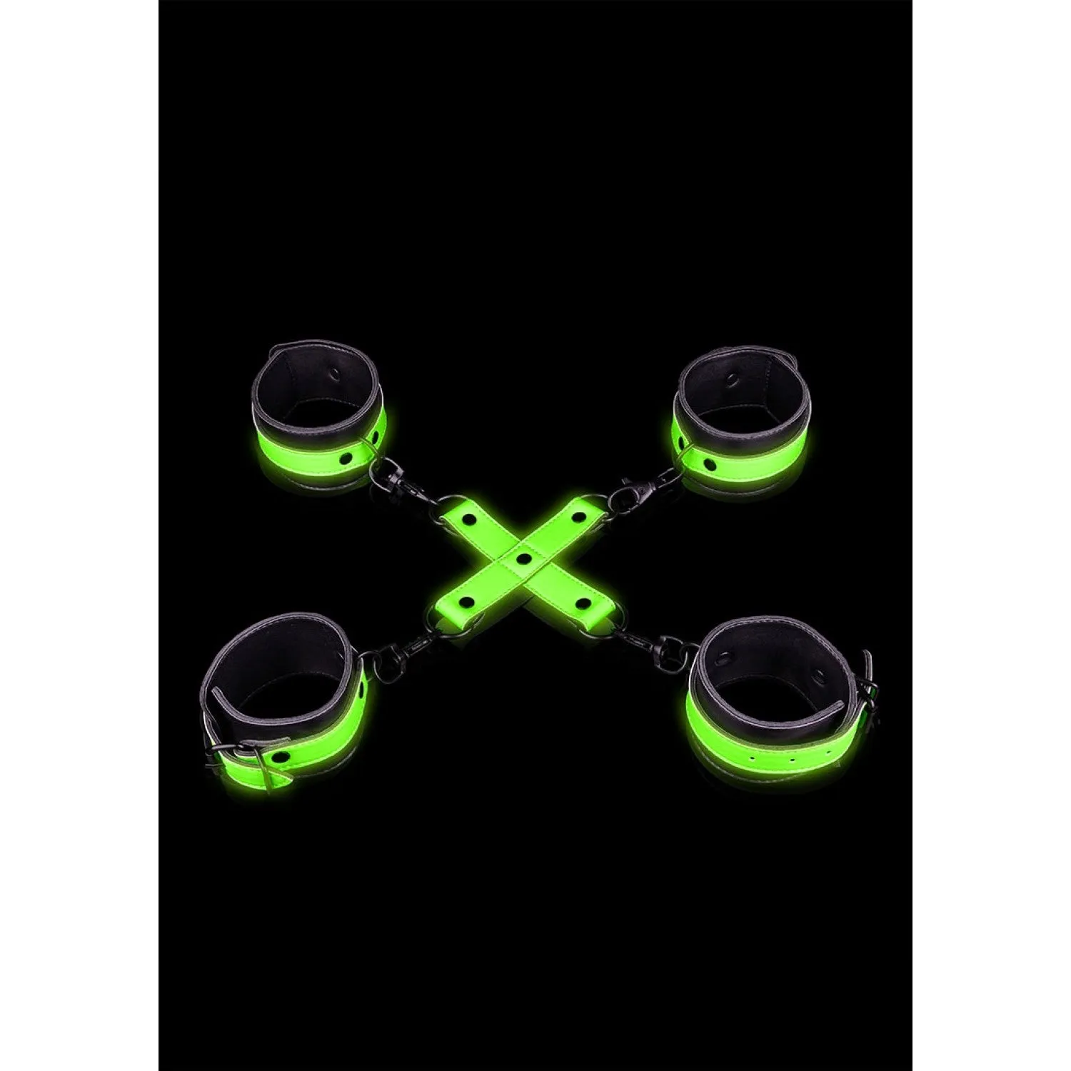 Ouch! Glow in the Dark Hogtie Menottes et Cheville Menottes