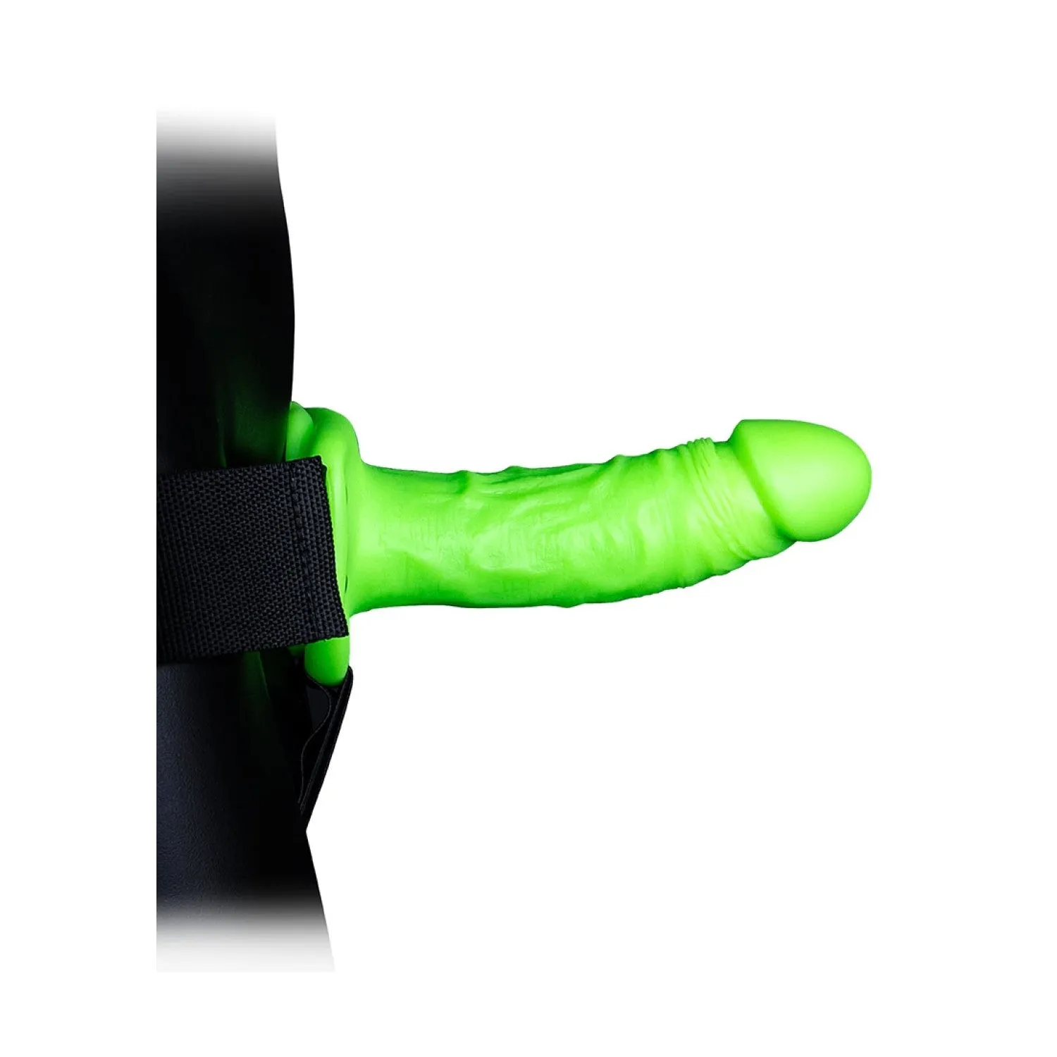 Ouch! Glow in the Dark Realistisch Strap-On Harnas - 18 cm
