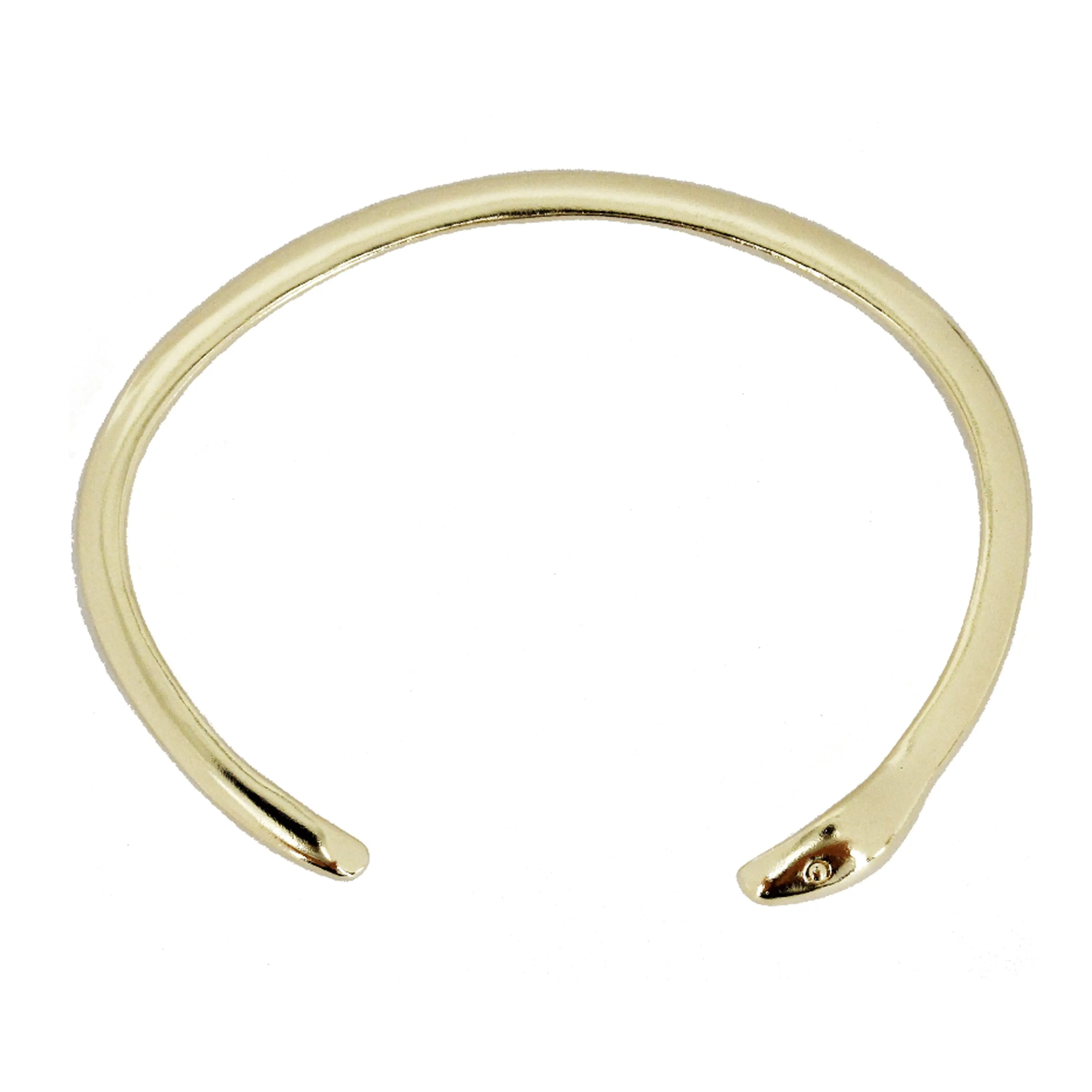 Ouroboros Snake Cuff Bracelet 14k Yellow Gold