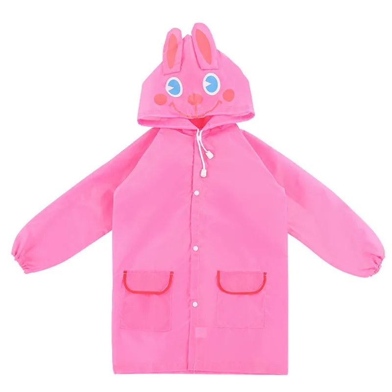 Outdoor Cute Waterproof Kids Rain Coat For children Raincoat Rainwear/Rainsuit,Kids Animal Style Raincoat l1
