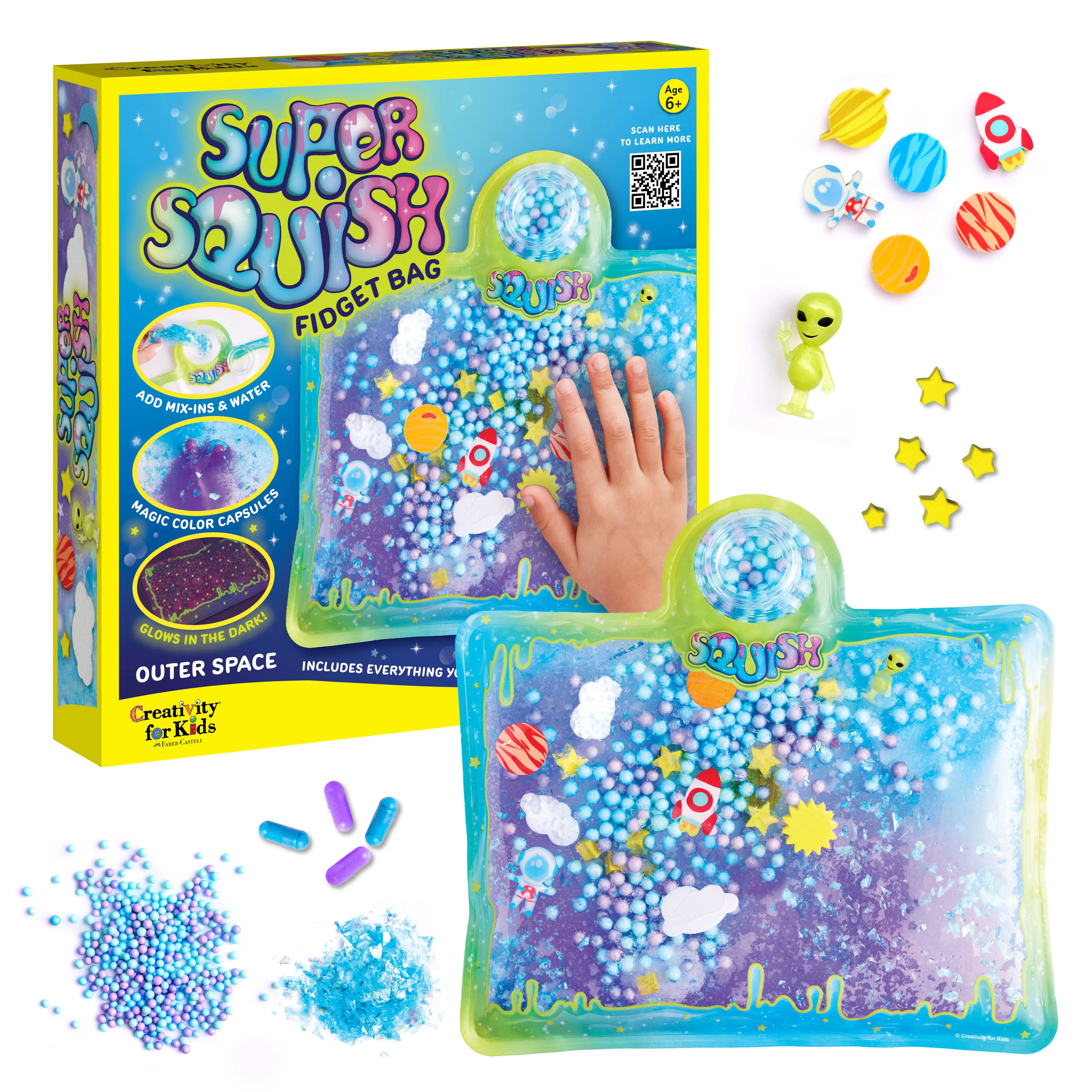 Outer Space Mix and Make Your Own Super Squish Fidget Bag Craft Kit