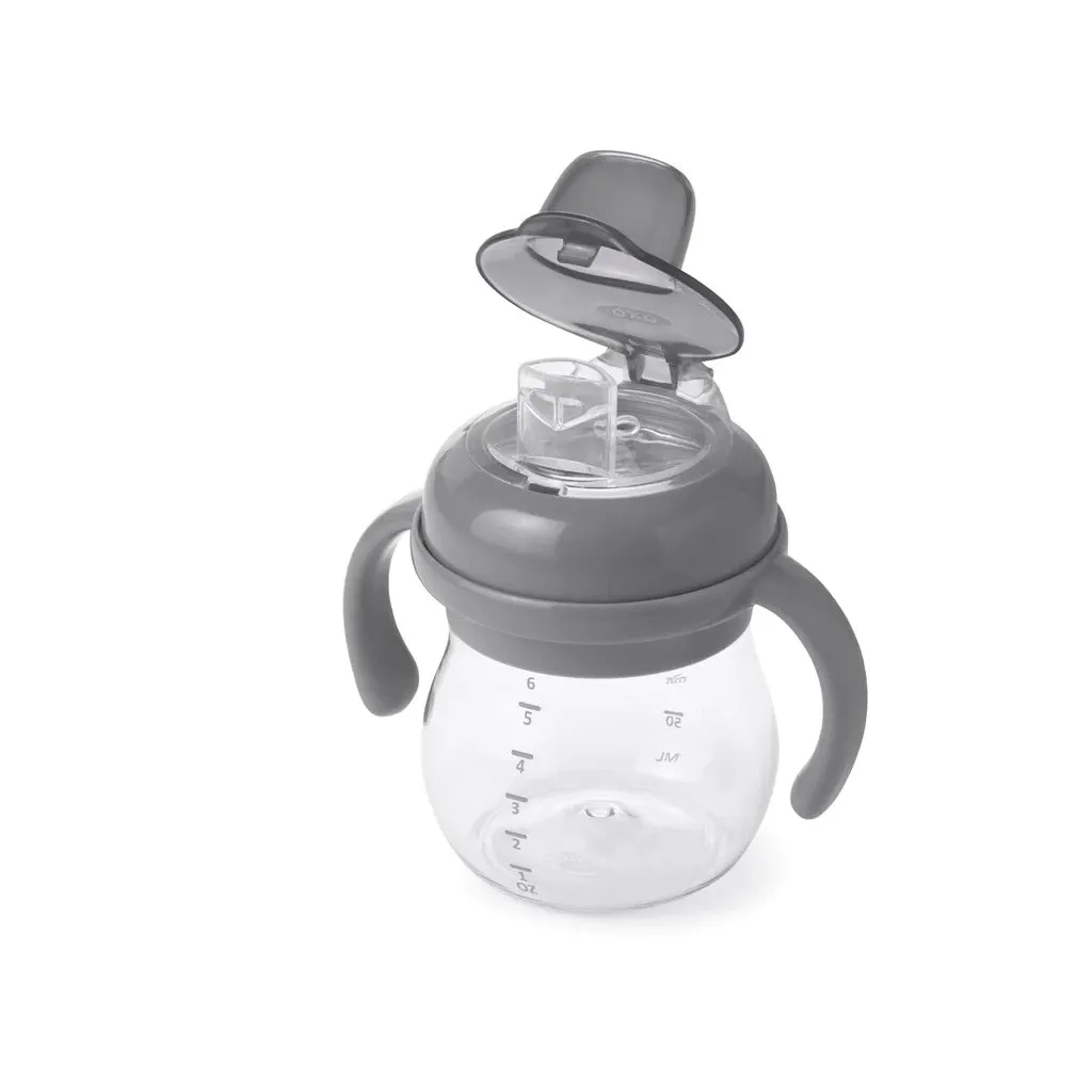 OXO Tot Grow Soft Spout Cup With Removable Handles 6oz/150ml 4m  - Grey